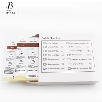 

10 PCS Cartridge Needles 5F Permanent Makeup Machine Needles Tattoo Eyebrow Lips For Permanent Makeup Machine Flat Needles Tips