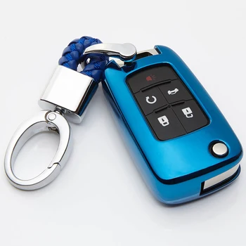 

New TPU Car Styling Key Case Cover For Buick Encore Lacrosse Excelle For Chevrolet Cruze For Opel Key Ring Shell Fob Accessories