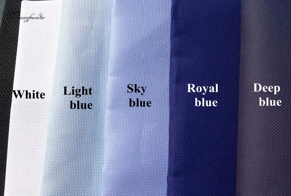 30x40cm Aida cloth 14ct light yellow pink blue black flaxen cross stitch fabric canvas DIY handmade needlework sewcraft embroidery fabric