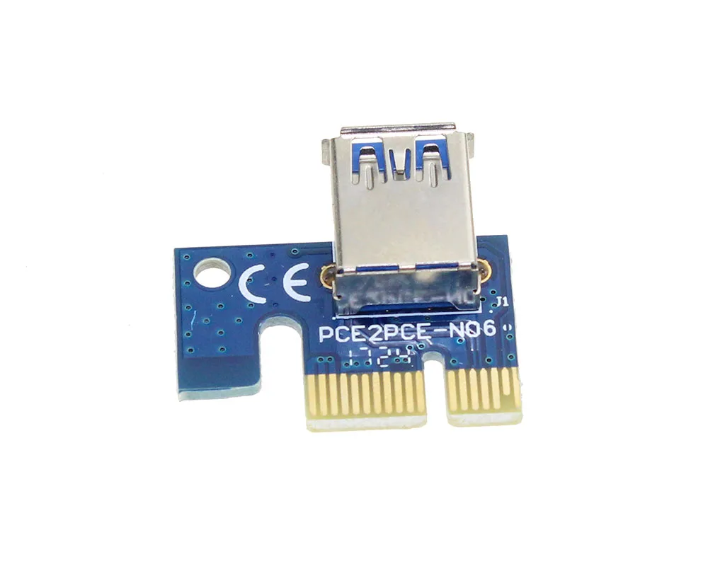 60 см PCI E расширитель Express Riser Card 1x к 16x USB 3 0 SATA 4Pin IDE Molex Power Raiser VER 006 для BTC Mining Miner|pci