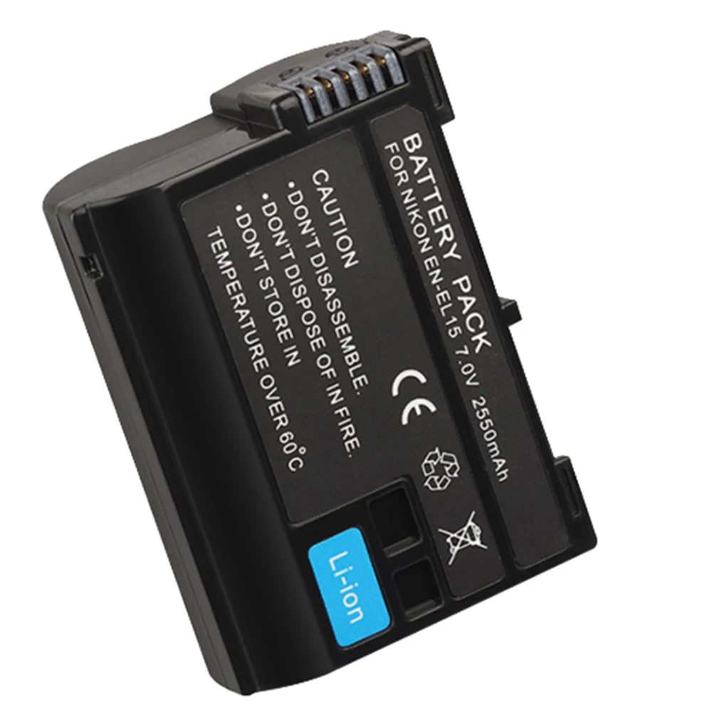 1pcs Dvisi 2550mah Enel15 Enel15 En El15 Decoded Camera Battery For