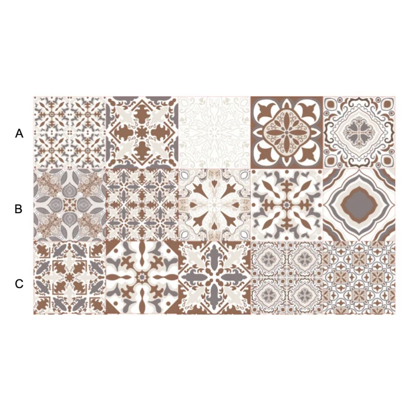 Waterproof Wall Stickers Retro Tiles Kitchen Bathroom Decoration Adhesive PVC Waist Line Kitchen Decoration Wall Stickers Waterproof Wall Stickers Retro Tiles Kitchen Bathroom Decoration Adhesive PVC Waist Line Kitchen Decoration Wall Stickers