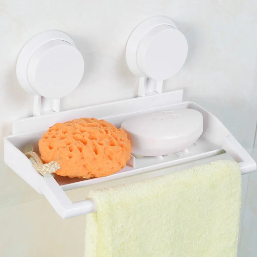 

Strong Vacuum Suction Cup Shower Shelf Storage Rack Removable Reusable Bathroom Kitchen Sink Sponge Organizer Holder Basket