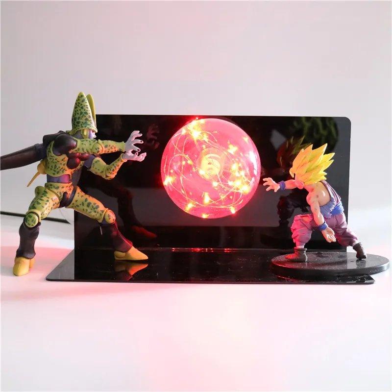 Фигурки супер Z Goku DIY светодиодный креативный ночник игрушки для спальни для мальчиков подарки лампа аниме модель огни Жемчуг дракона свет