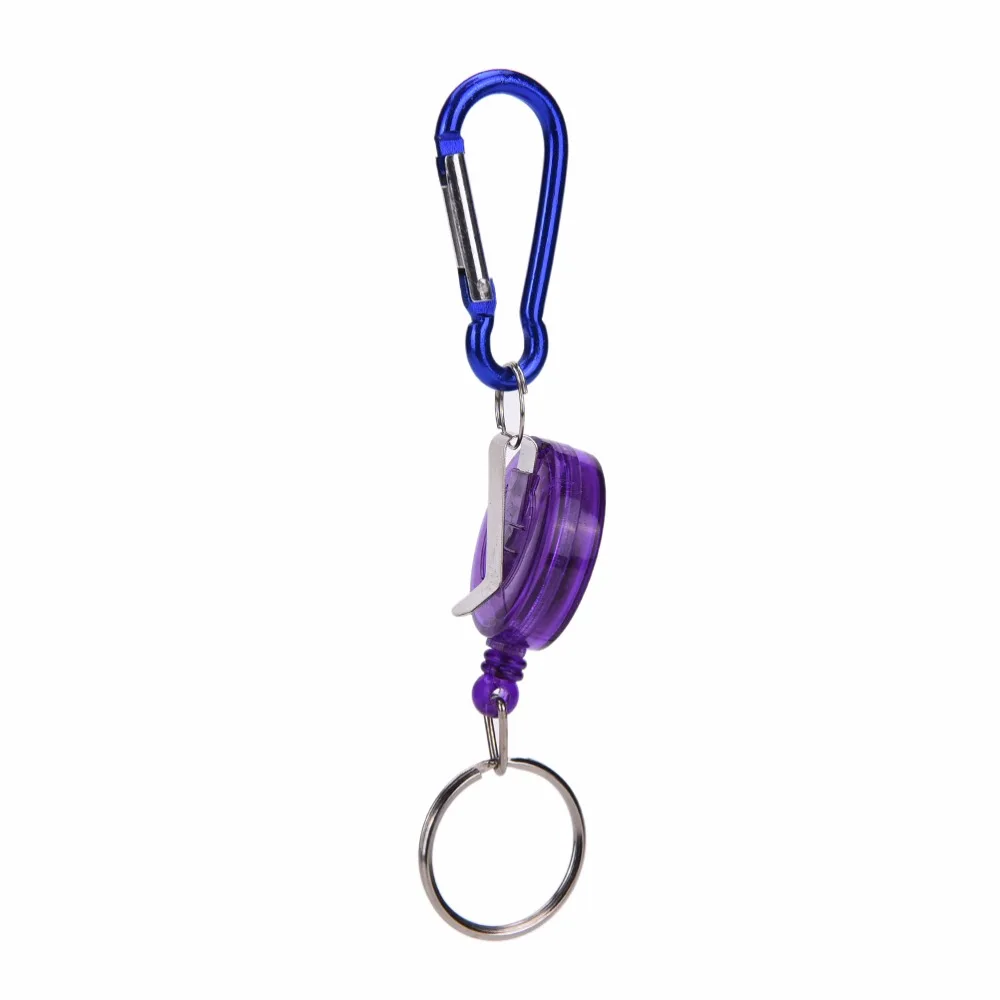 Удочка шнур веревка выдвижная катушка Recoil ID бейдж ремешок Имя тег ключ держатель для карт ремень зажим случайные цвета