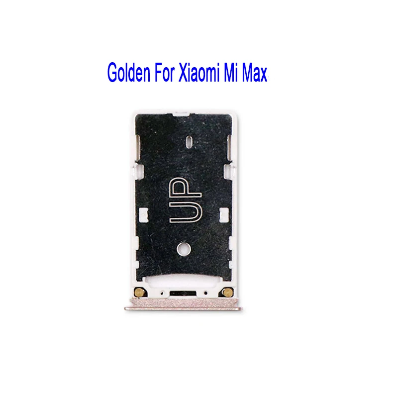 Golden 1 Для Xiaomi mi Max Nano SIM/mi cro sim-карта лоток держатель ремонт для Xiaomi mi Max 2 SD слот для карт держатель+ извлечение сим-карты инструмент - Цвет: Golden 1