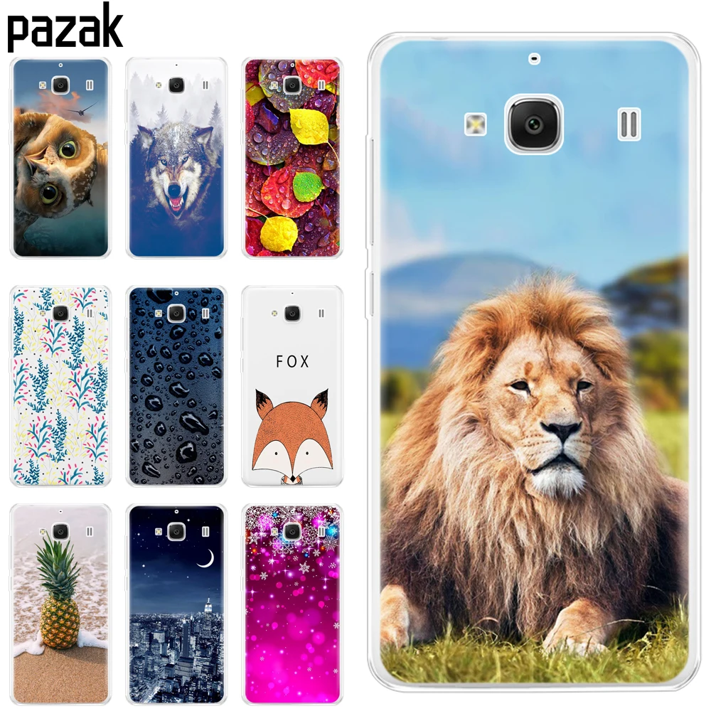 Силиконовый чехол для Xiaomi Redmi 2 Redmi2 мягкий ТПУ с крутым дизайном Hongmi Hongmi2 телефона