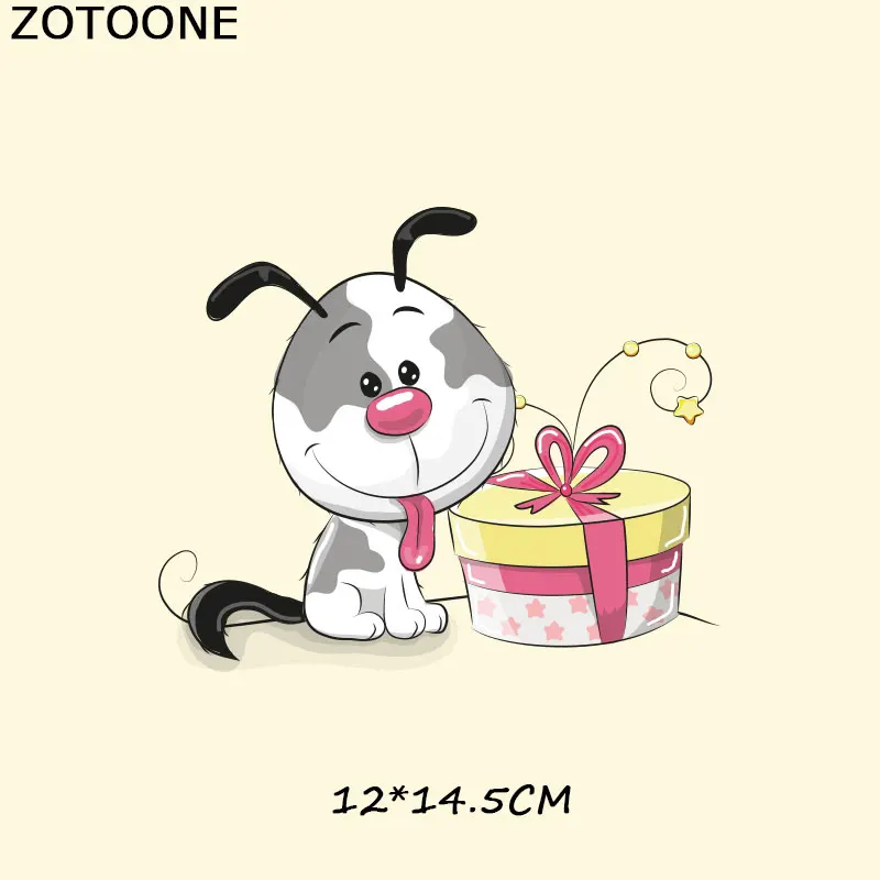 ZOTOONE Мультяшные нашивки с животными моющаяся бумага для переноса термопечать на