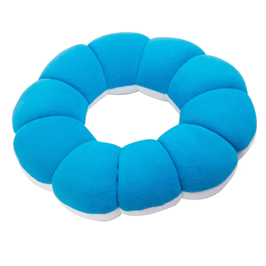 Flower Shaped Donuts Ring Lovely Seat Cushion Waist Cushion Pillow Nap Pillow Car Office Decor