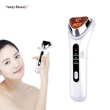 Facial Warm Massager Ion VibrationMassage Face Lift Cleansing Toning Moisturizing Constant Temperature Hot Compress Care Device original xiaomi mijia lf eyes facial massager device cold and warm compress with automatic temperature sensor auto chargeable