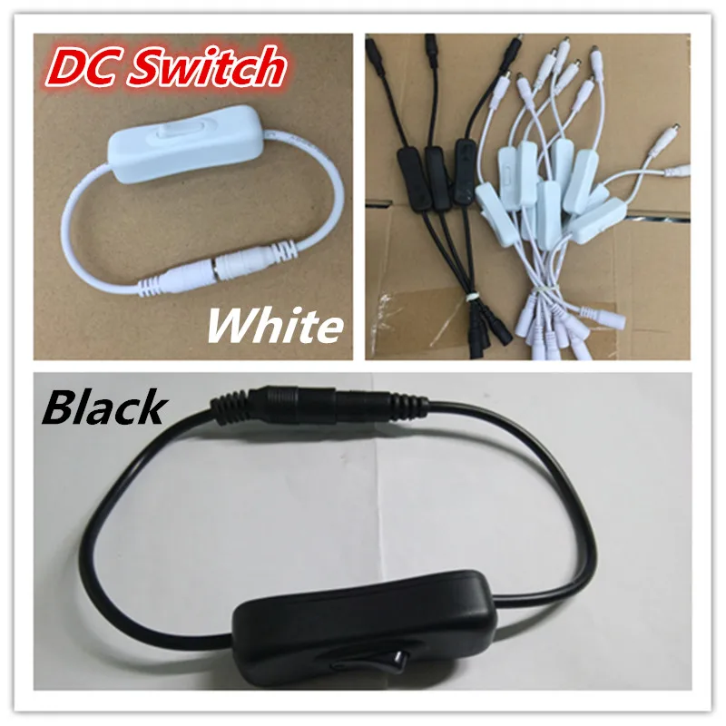 

5.5*2.1mm DC Switch Cable Male Female Wire Power Adapter With ON OFF Switch For LED Strip Light Switch