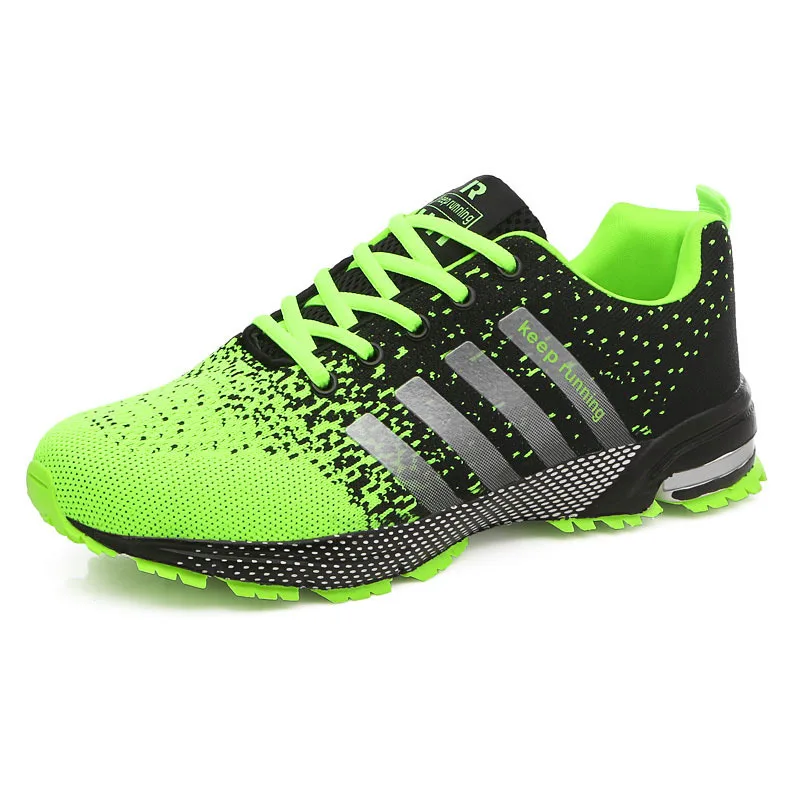 Skyaxmoto/Новинка года; профессиональная обувь для бега и тенниса на плоской подошве; кроссовки для мужчин и женщин; спортивные кроссовки; обувь - Цвет: green