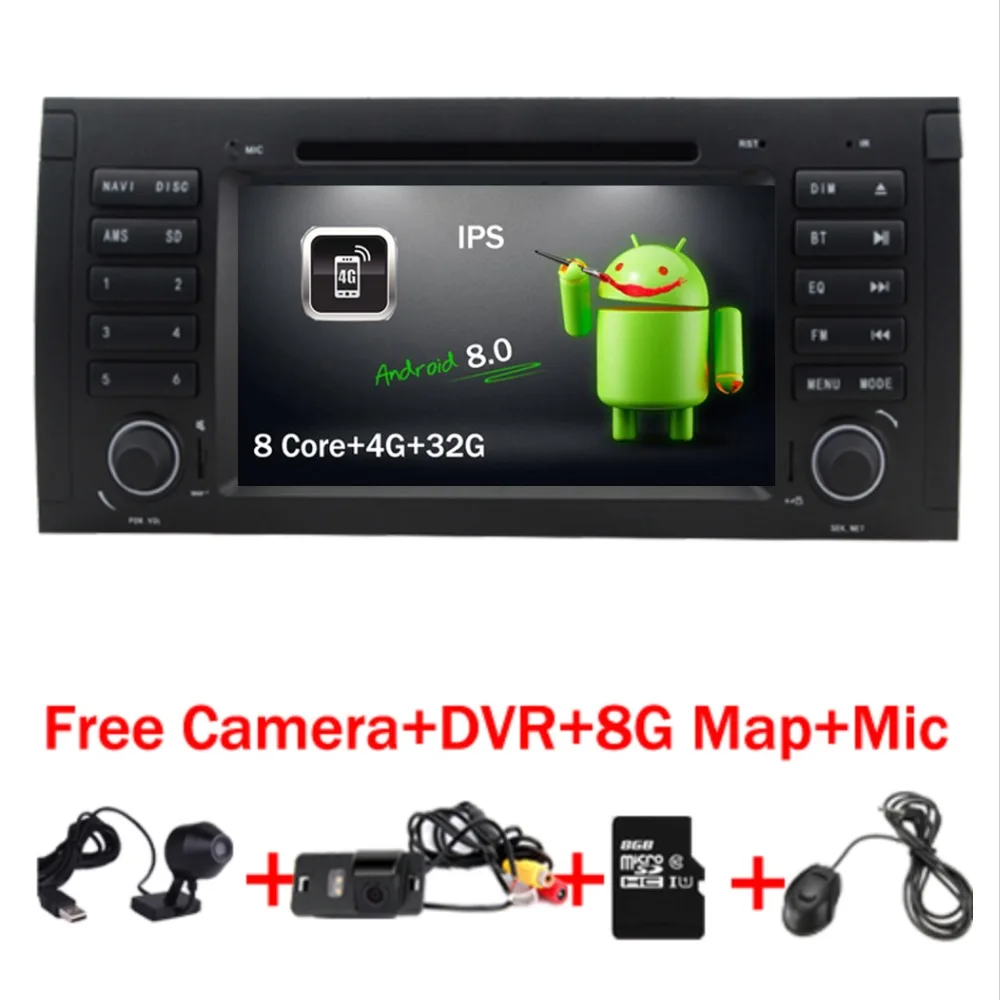 Discount Android 8.0 Car DVD Player For BMW E39 Android dvd Navigation E53 X5 8 Core Bluetooth 4G WIFI 4GB RAM 32GB ROM Free Camera+DVR 0 Discount Android 8.0 Car DVD Player For BMW E39 Android dvd Navigation E53 X5 8 Core Bluetooth 4G WIFI 4GB RAM 32GB ROM Free Camera+DVR 0