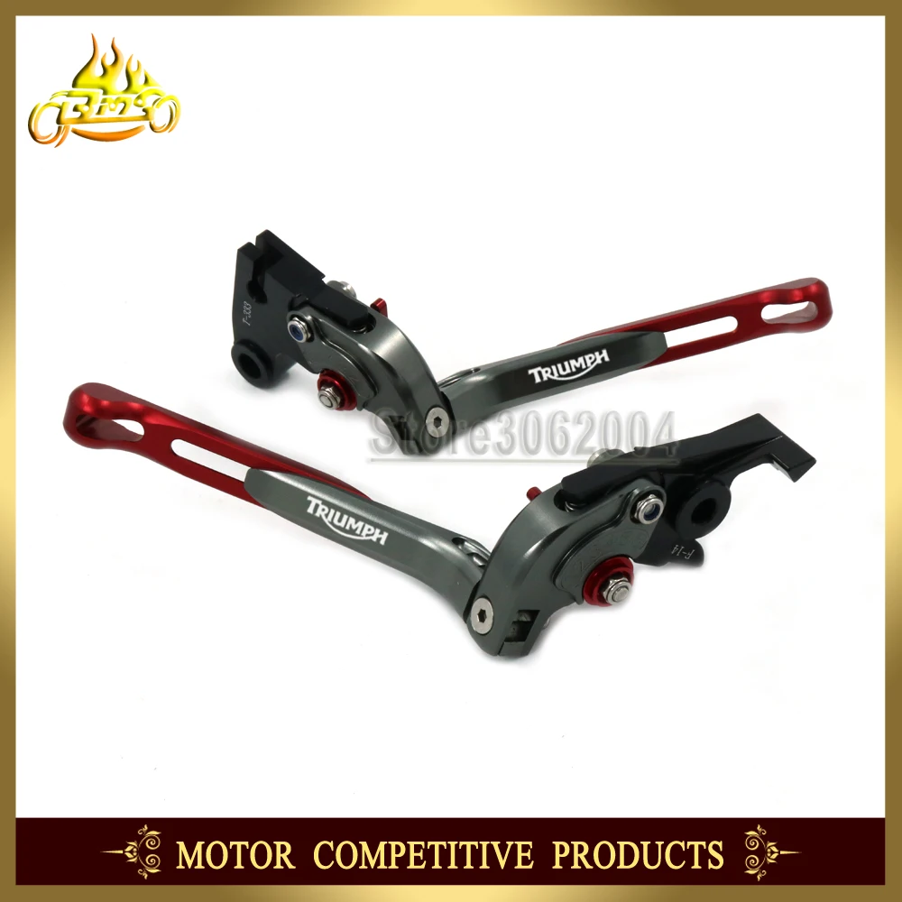 

Folding Extendable Adjustable Motorcycle Brakes Clutch Levers For TRIUMPH 675 STREET TRIPLE SPEEDMASTER AMERICA/LT 2006-2014 08