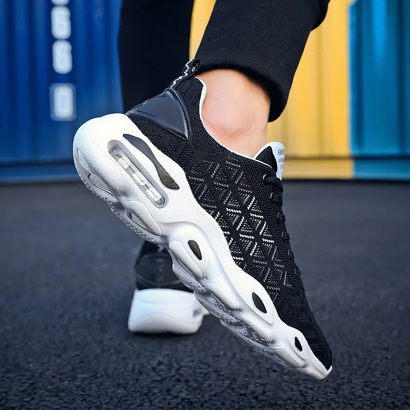 2019 Running Shoe for Men Adult Athletic Sapatos Masculino Cushioning Outdoor Breathable Mesh Men Shoes Sneakers Sport Gym Shoes