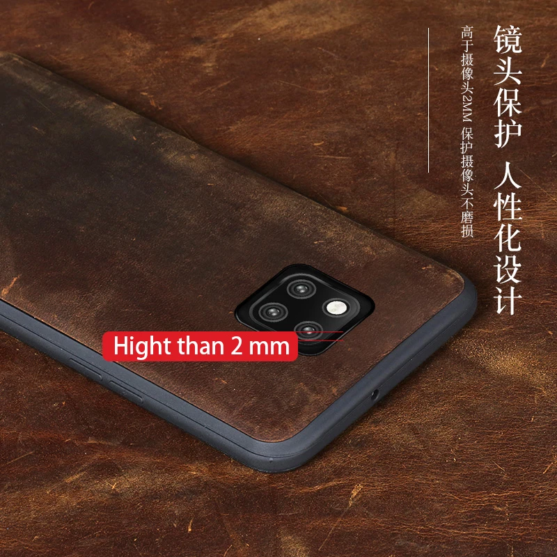 Продажа Чехол для телефона huawei mate 20 9 10 Lite P10 P20 Pro Чехол из воловьей кожи винтажная текстура задняя крышка для Honor 8X Max 9 10 ретро чехол s