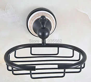

Black Oil Brass Wall Mounted Bathroom Soap Basket Holder Bathroom Accessories Lba717