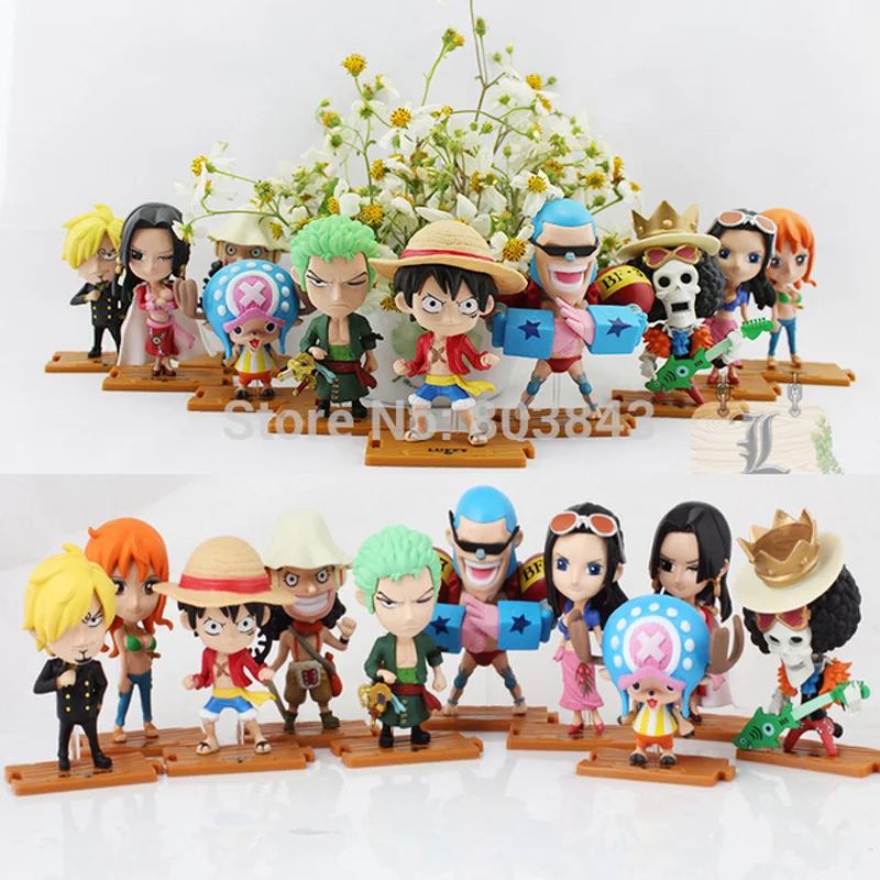 Хороший ПВХ 10 видов стилей большая палуба собрать один кусок фигурку Luffy Nami Usopp