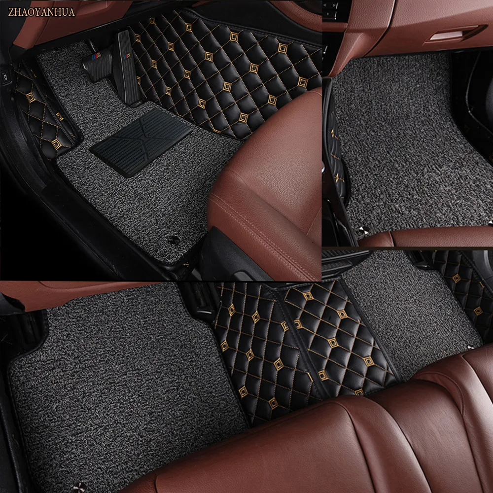 ZHAOYANHUA car floor mats for Skoda Octavia Superb Yeti Fabia Rapid 5D