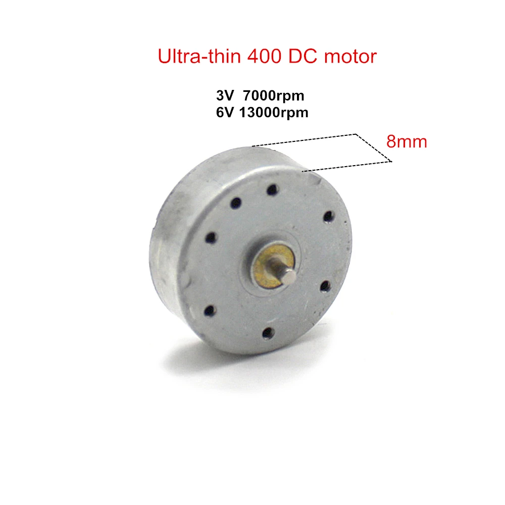 

Ultra-thin 8mm DC motor 400 mini diy motor 3V 6V 13000rpm high speed technology accessories motor