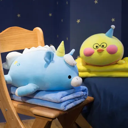 Cuscino trapunta a doppio uso multi-funzione di personalità carino ufficio divano cuscino auto studente pausa pranzo cuscino coperta