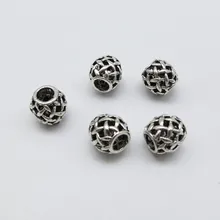 5 шт.-10 шт. металлическая Серебряная оплетка для волос викинга dread борода дредлок бусины кольца трубка около 5 мм отверстие для волос аксессуары