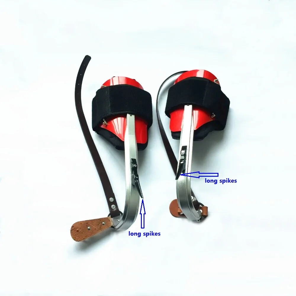 

Tree wooden pole climber Aluminum type with LONG SPIKES gaffs Alu climbing irons