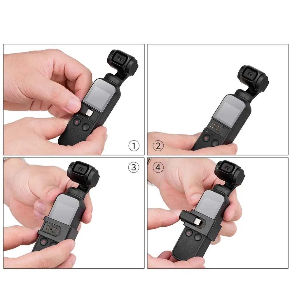 Внешний аксессуар для DJI Osmo Pocket Gimbal Camera расширительный адаптер с фиксированной
