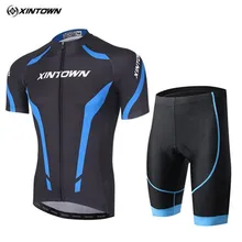 Xintown Велоспорт Костюмы Велосипедный Спорт Джерси велосипед Шорты для женщин короткий рукав для верховой езды спортивная химические волокна смеси быстросохнущая анти-пот