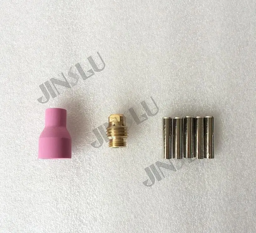 

Free shipping QS-300 air cooled TIG welding torch consumables collet body,collet 2.0mm and ceramic nozzle,each 10pcs