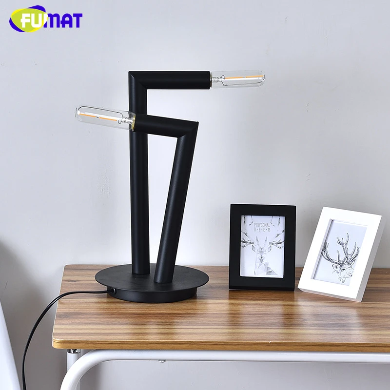 table lamp with two heads
