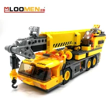 MLOOMEN Brand 380 Pcs Building Blocks Toys Engineering Crane Model For 6-12 Years Boys Gift Funny Intellectual Development Toy