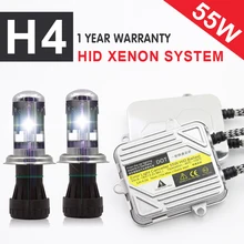 1 комплект 12 V 55 W фар автомобиля Биксеноновая H4 pro canbus HID ксенона H4-3 Высокая/Низкий hid kit 3000 K 4300 K 6000 K 8000 K 10000 K 12000 K
