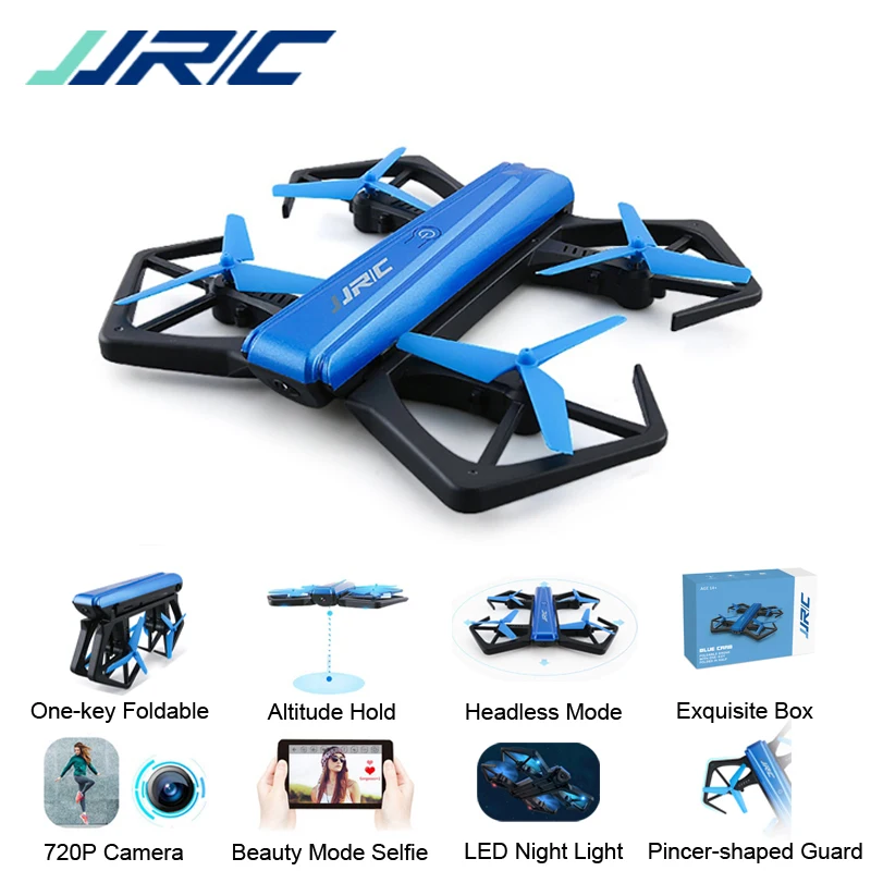 Квадрокоптер JJR/C JJRC H43WH H43 Селфи Elfie Wi Fi FPV HD камера удержание высоты режим без