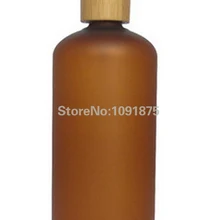 250 мл чай матовый цвет ПЭТ-бутылки с bamboo насосы для лосьона, шампунь и т. д. 250 мл пластиковых бутылок