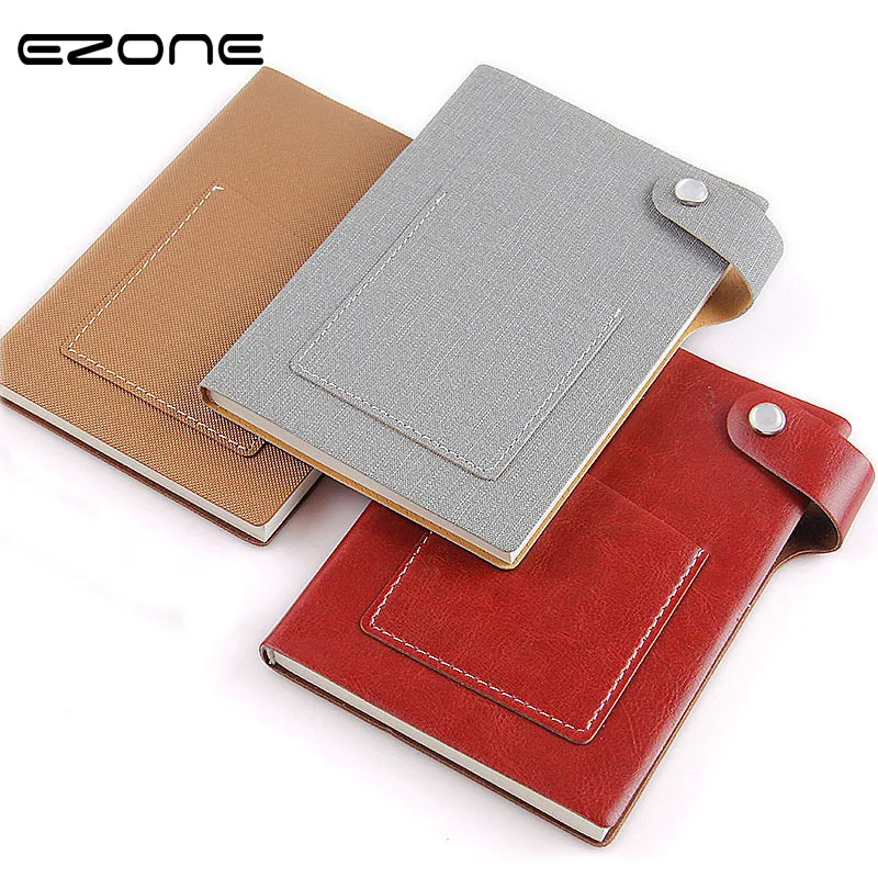 

EZONE Creative Button Pocket Notebook A7 Portable Diary Planner Agenda Filofax Note Book Graffiti Office School Supply Papelaria