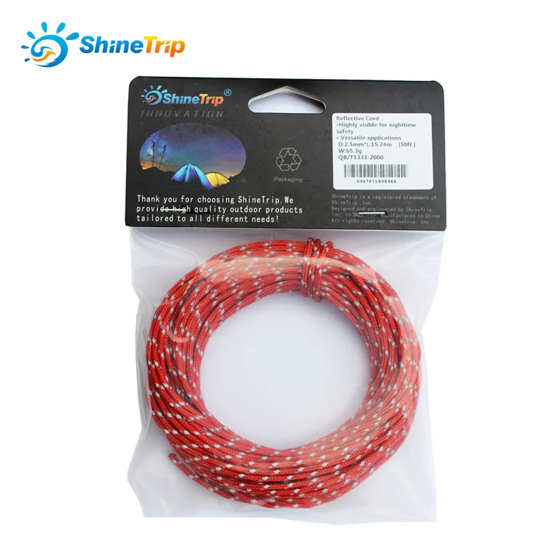 

Mountain fun windproof tent wind rope canopy line rope Multifunctional bold reflective rope strap