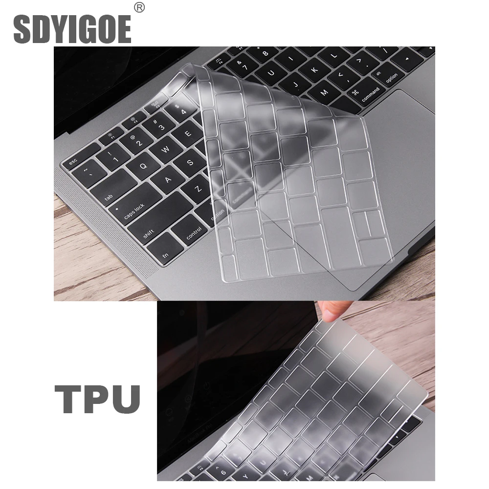 

For Apple Macbook pro13/11Air 13/15Retina12inch All series keyboard cover case Silica gel TPU clear protecter film EU/US version