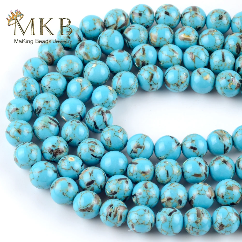 Бусины из натурального камня в ассортименте 4 12 мм круглые бусины Howlite для
