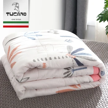 

Qihao Woodpecker Summer Air-conditioned Quilt Washed By Double Water Cotton Summer Quilt Children's Single Thin Quilt Spring And