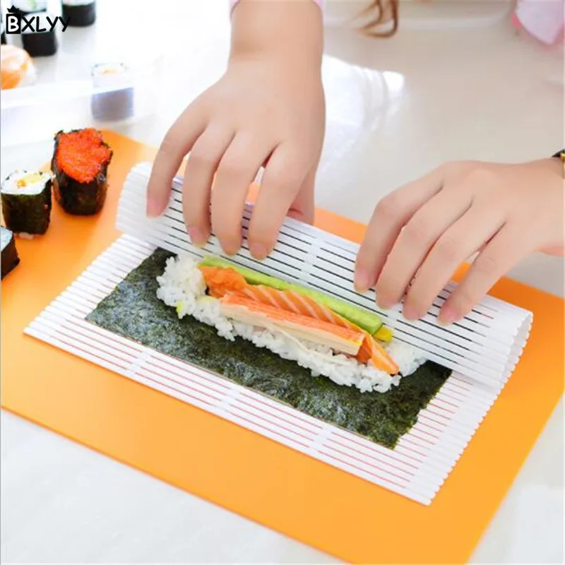 BXLYY 1pc Plastic Sushi Bamboo Curtain DIY Sushi Tool Food Maker Kitchen Accessories Cake Decorating Tools Wedding Decoration.7z