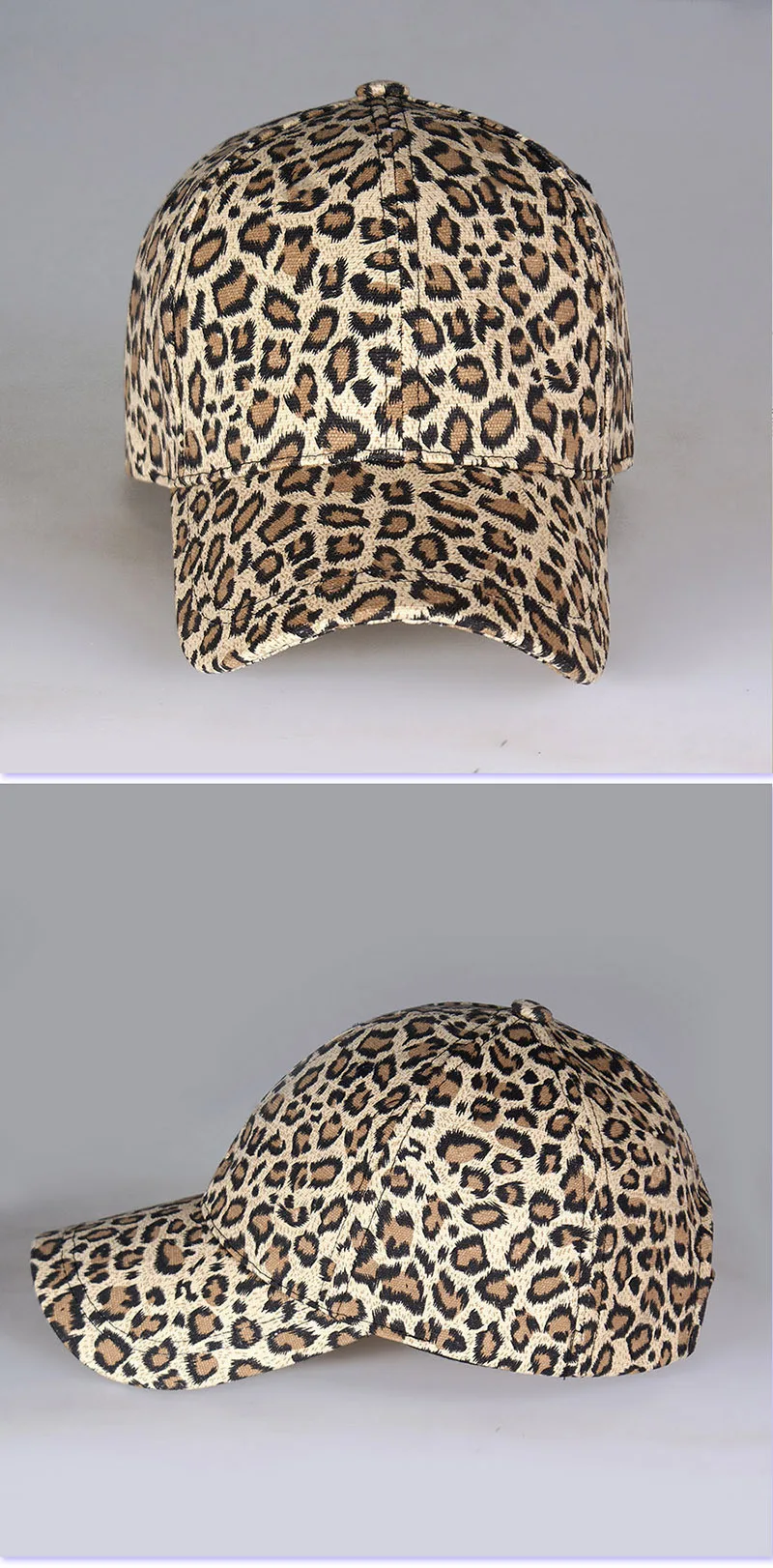 Модные новые женские бейсбольные кепки с леопардовым принтом с застежкой сзади кепки женщин вне козырек Защита от солнца интимные