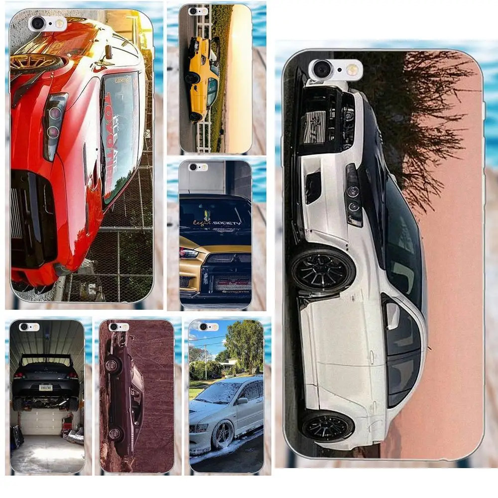 

New Brand For Mitsubishi Motors For Apple iPhone 4 4S 5 5C SE 6 6S 7 8 Plus X Galaxy Grand Core II Prime Alpha Soft Printing