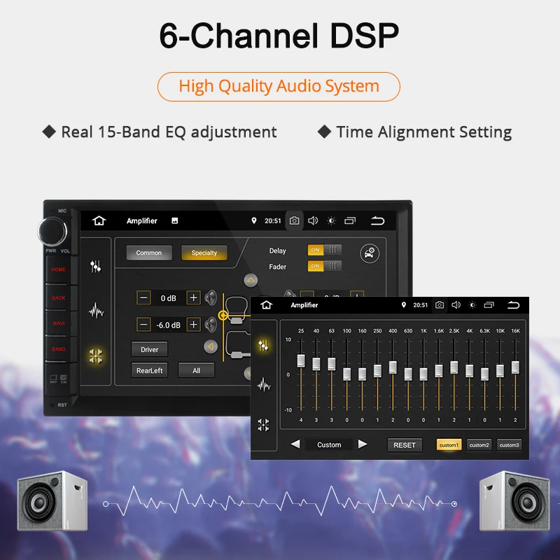  Ownice K3 Android 9.0 2 din DSP universal car radio Player GPS Auto Navigation for Nissan VW Toyota