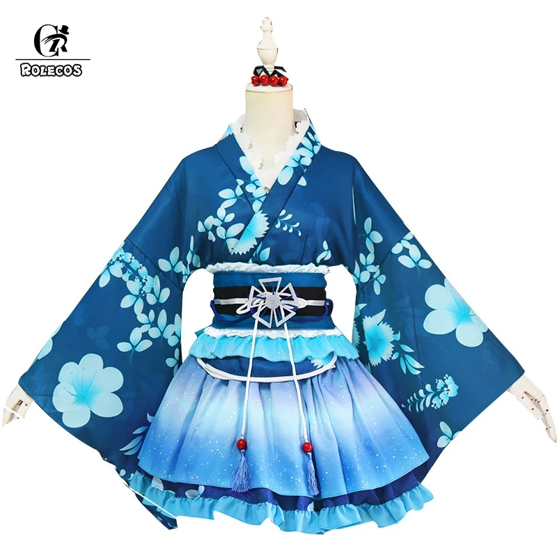 ROLECOS LoveLive Косплей Сонода Umi Костюм Кимоно Love Live Nishikino Maki Honoka Eli кимоно костюм|costumes
