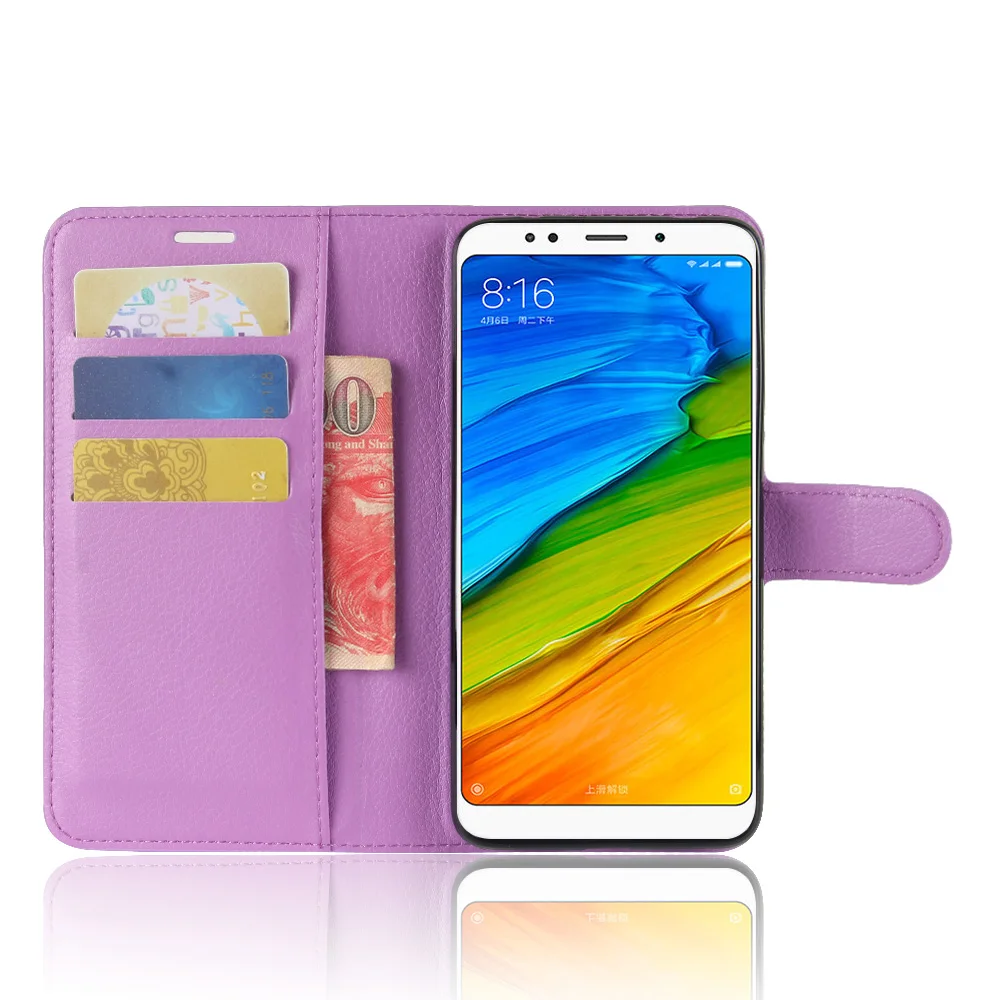 KONSMART PU Флип кожаный чехол Redmi 5 Plus кошелек с подвеской задняя крышка для Xiaomi Redmi 5 Plus Redmi5 Чехлы для мобильных телефонов