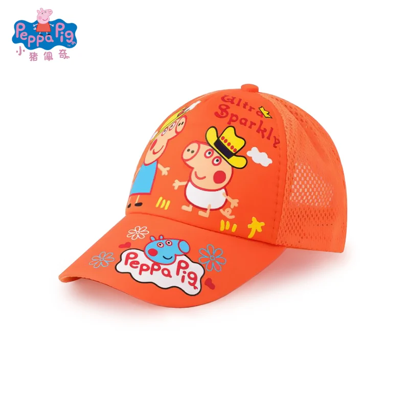 Peppa шапка со Свинкой бейсболка головной убор дышащий блок солнце прохладное лето хлопок от 2 до 10 лет фигурки подарки для детей
