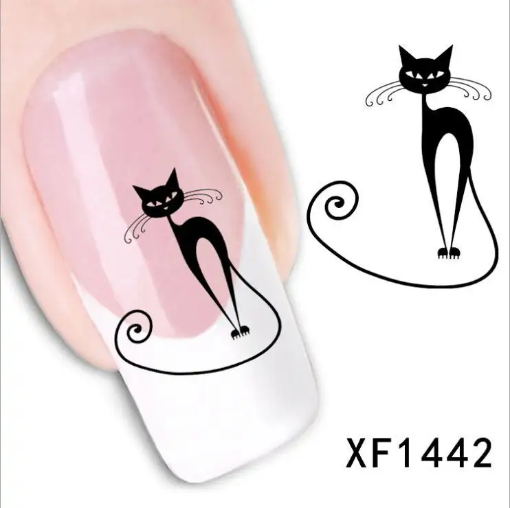

HOT Style Watermark 1 Sheet 3D Cute Cat DIY Design Nail Art Tips Nail Sticker Manicure Decorations Nail Decal Nail Tools x1442