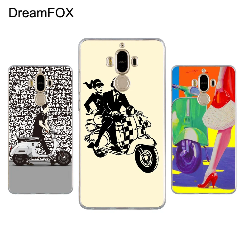 DREAMFOX L359 Vespa Scooter Soft TPU Silicone Case Cover For Huawei Mate Nova 2 9 10 20 30 Lite Pro Plus |