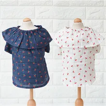 Летние Рубашка с рисунком «Собаки» для девочек одежда с принтом в виде собак костюм для домашних питомцев, кошек, чихуахуа, Костюмы маленький домашний щенок толстовка детская одежда оптовые продажи продукции для домашних животных